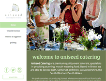 Tablet Screenshot of aniseedcatering.co.uk